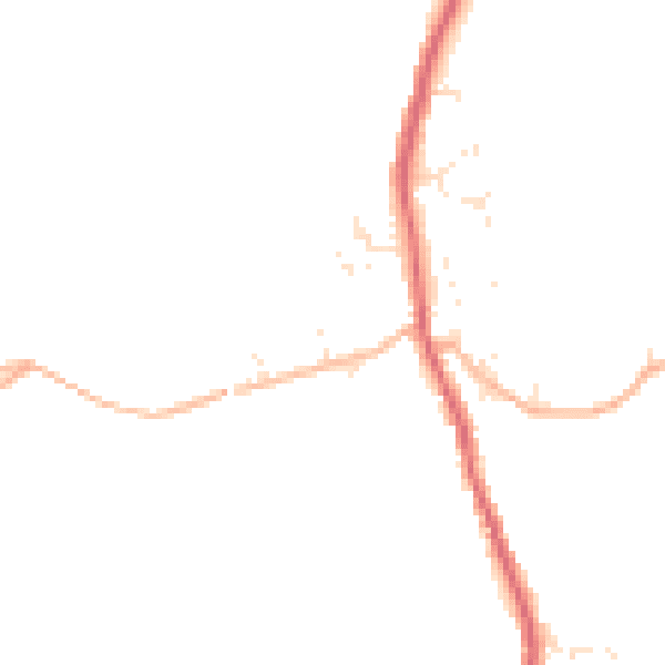 Daytime road noise heatmap for PL26 7UJ