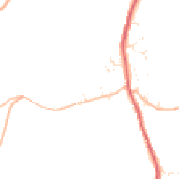 Daytime road noise heatmap for PL26 7UQ