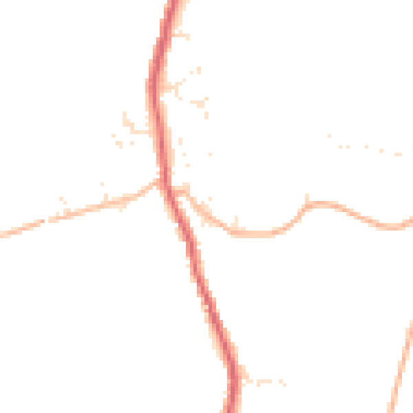 Daytime road noise heatmap for PL26 7UY