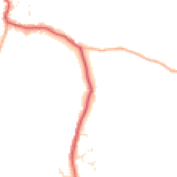 Daytime road noise heatmap for PL26 7UZ