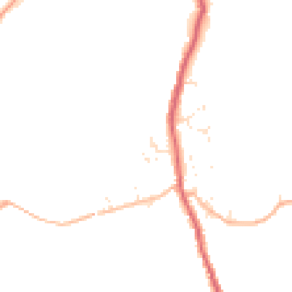 Daytime road noise heatmap for PL26 7WW
