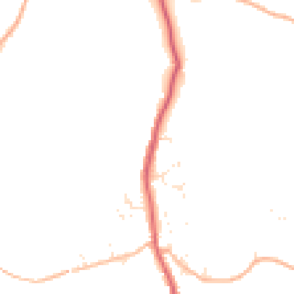 Daytime road noise heatmap for PL26 7XA