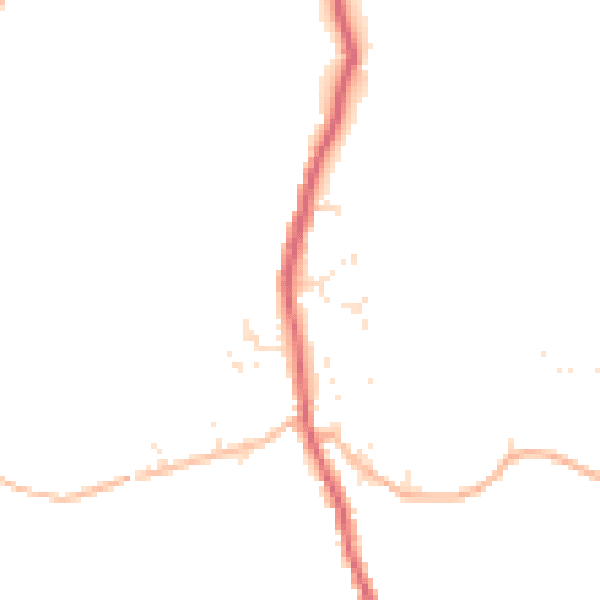 Daytime road noise heatmap for PL26 7XD