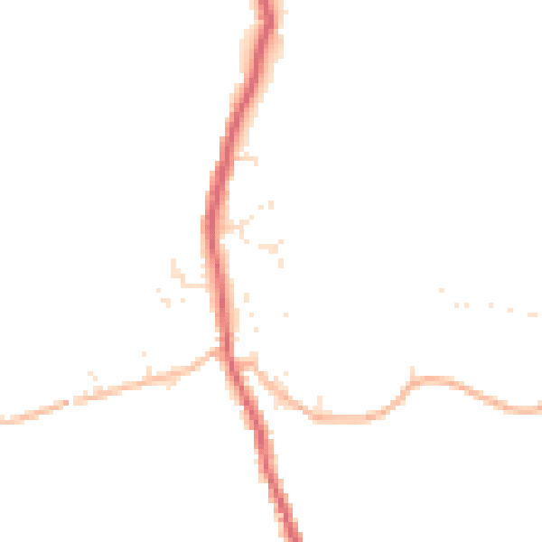 Daytime road noise heatmap for PL26 7XT