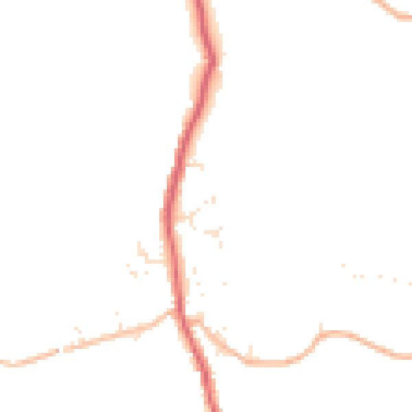 Daytime road noise heatmap for PL26 7XU