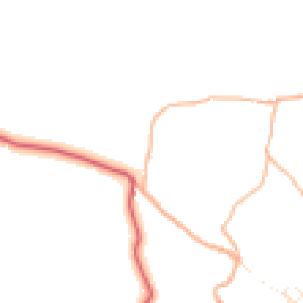 Daytime road noise heatmap for PL26 8DA