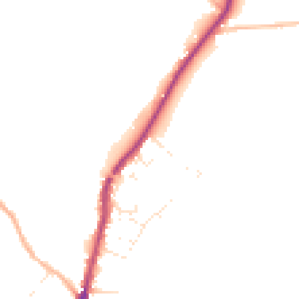 Daytime road noise heatmap for PL26 8FT