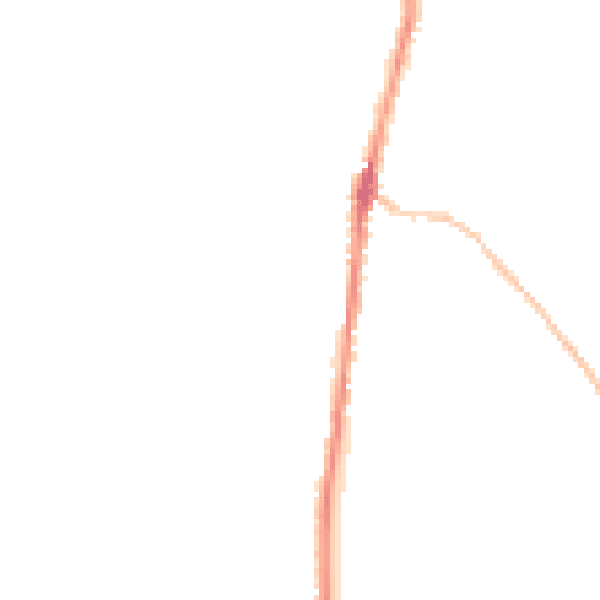 Night-time road noise heatmap for PL26 8FW