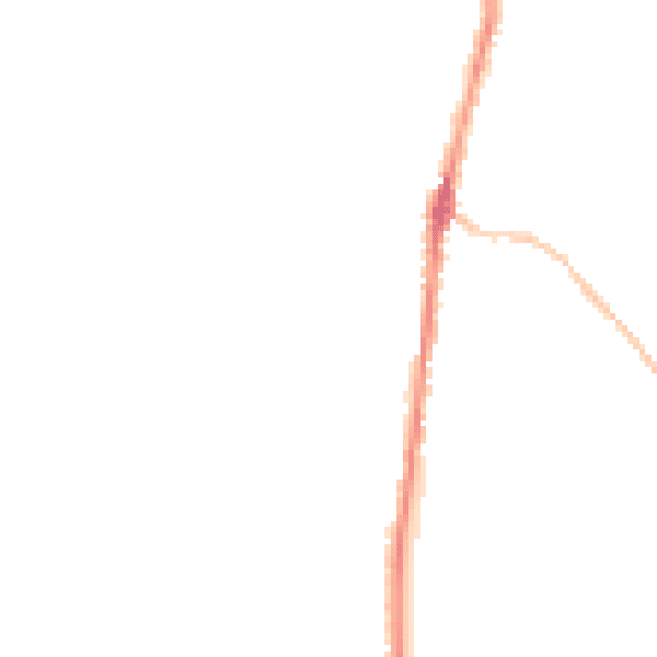 Night-time road noise heatmap for PL26 8FX