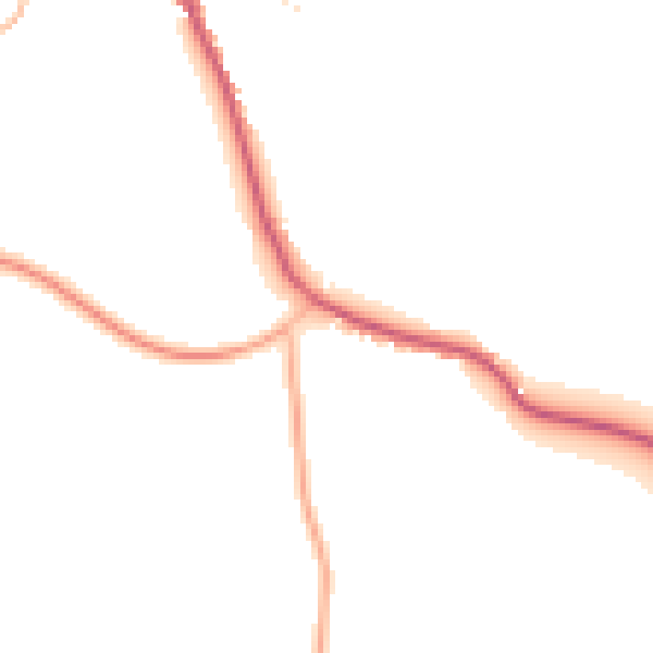 Daytime road noise heatmap for PL26 8HZ