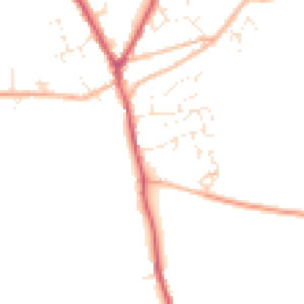 Daytime road noise heatmap for PL26 8NR
