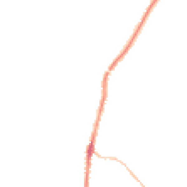 Night-time road noise heatmap for PL26 8NW