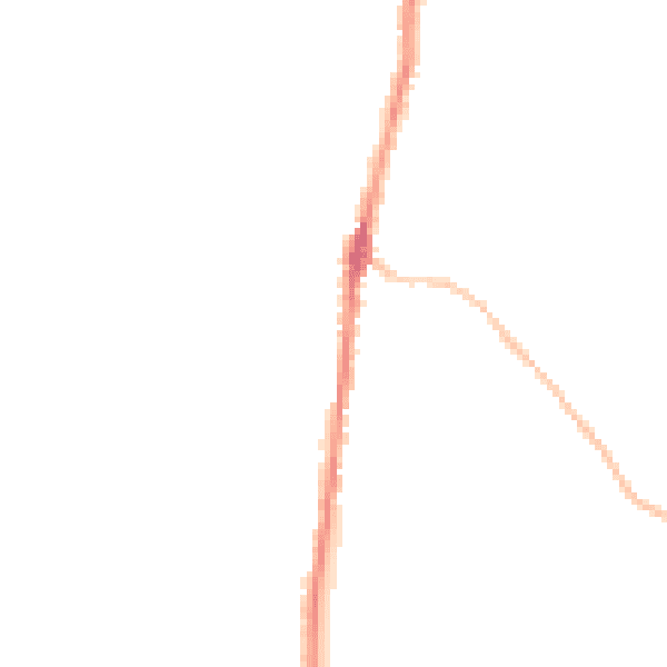 Night-time road noise heatmap for PL26 8PA