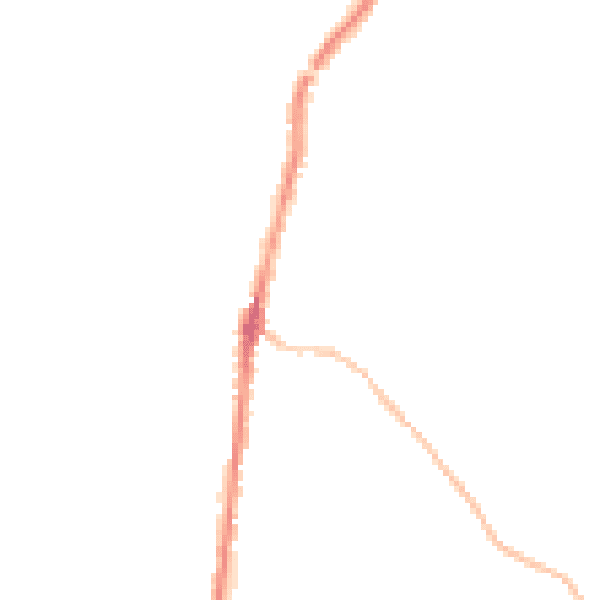 Night-time road noise heatmap for PL26 8PG