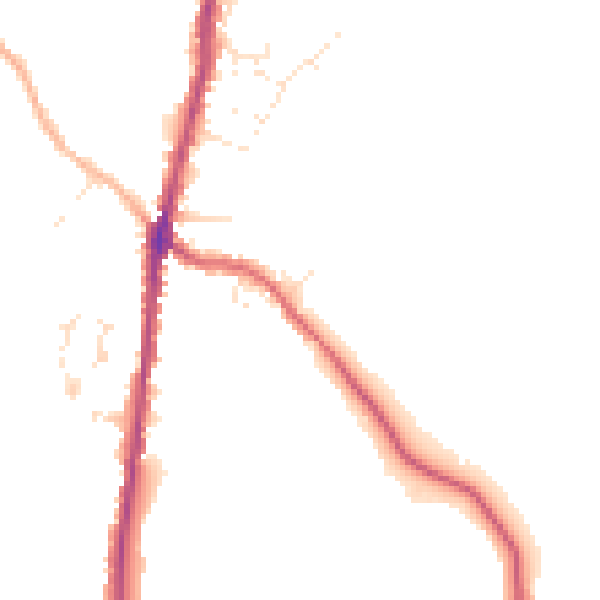 Daytime road noise heatmap for PL26 8PJ