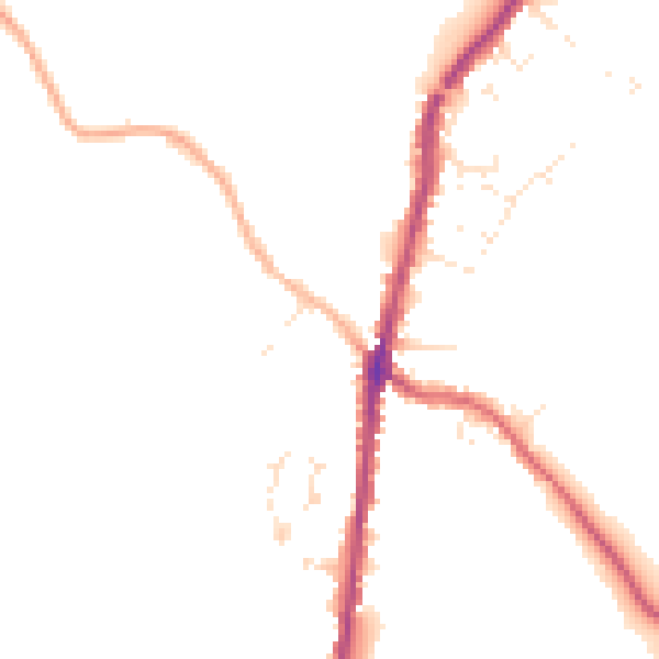 Daytime road noise heatmap for PL26 8PL