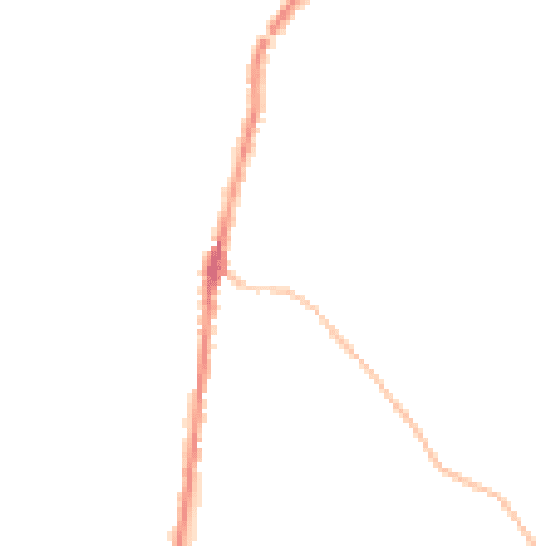 Night-time road noise heatmap for PL26 8PQ