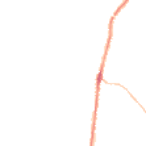 Night-time road noise heatmap for PL26 8PS