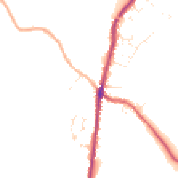 Daytime road noise heatmap for PL26 8PT