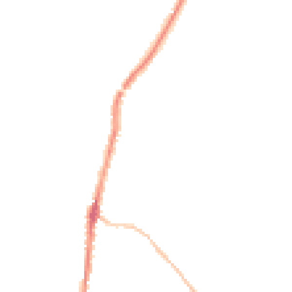 Night-time road noise heatmap for PL26 8QJ