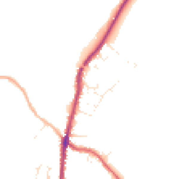 Daytime road noise heatmap for PL26 8QL
