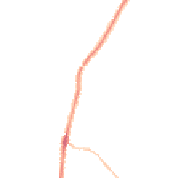 Night-time road noise heatmap for PL26 8QL