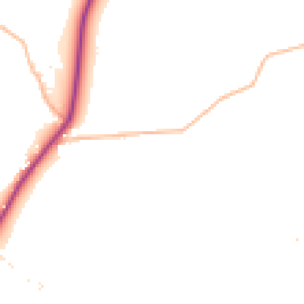 Daytime road noise heatmap for PL26 8QN