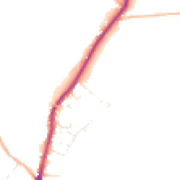 Daytime road noise heatmap for PL26 8QP