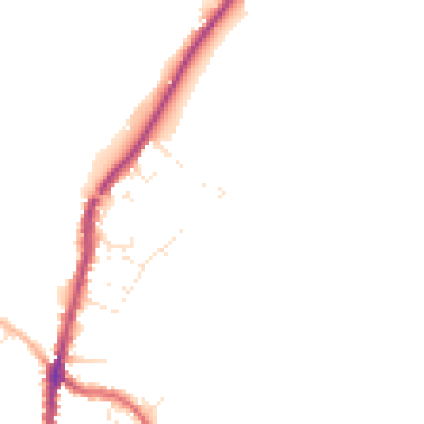 Daytime road noise heatmap for PL26 8QS