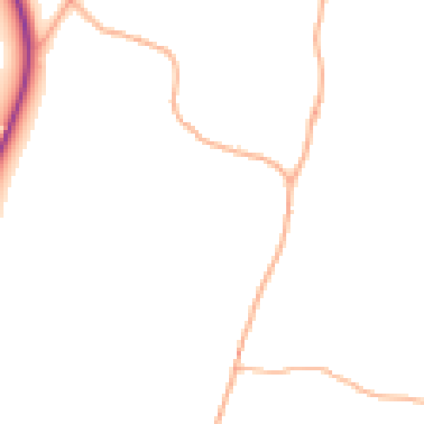 Daytime road noise heatmap for PL26 8RT