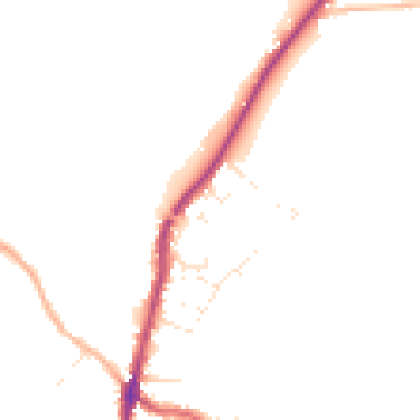 Daytime road noise heatmap for PL26 8SJ