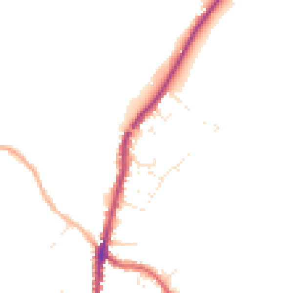Daytime road noise heatmap for PL26 8TU