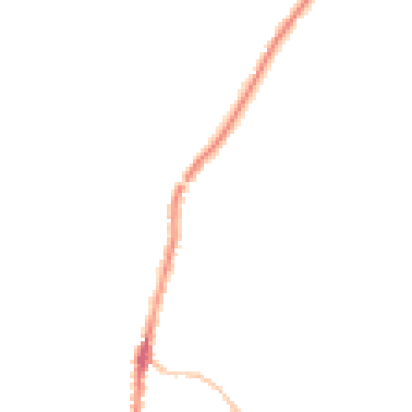 Night-time road noise heatmap for PL26 8TU