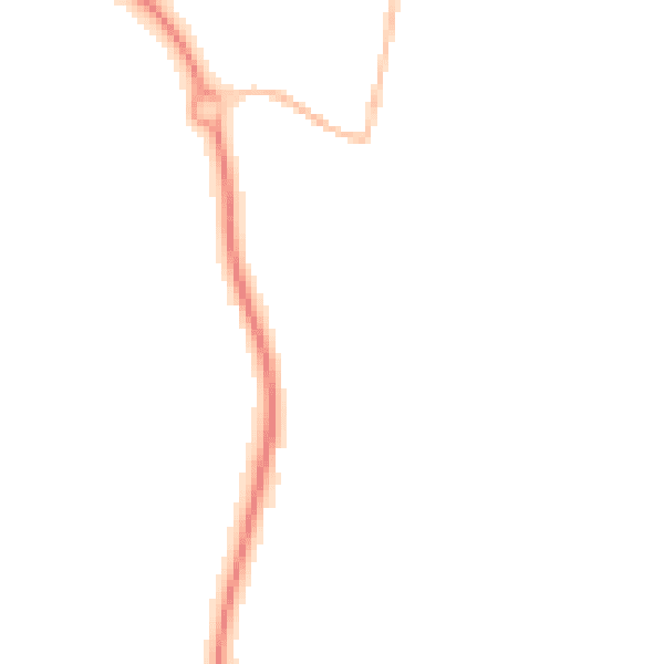 Night-time road noise heatmap for PL26 8TX