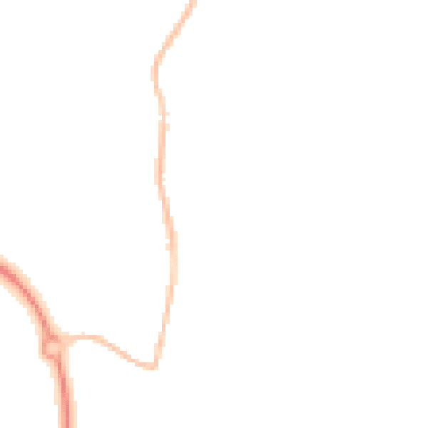 Night-time road noise heatmap for PL26 8UB