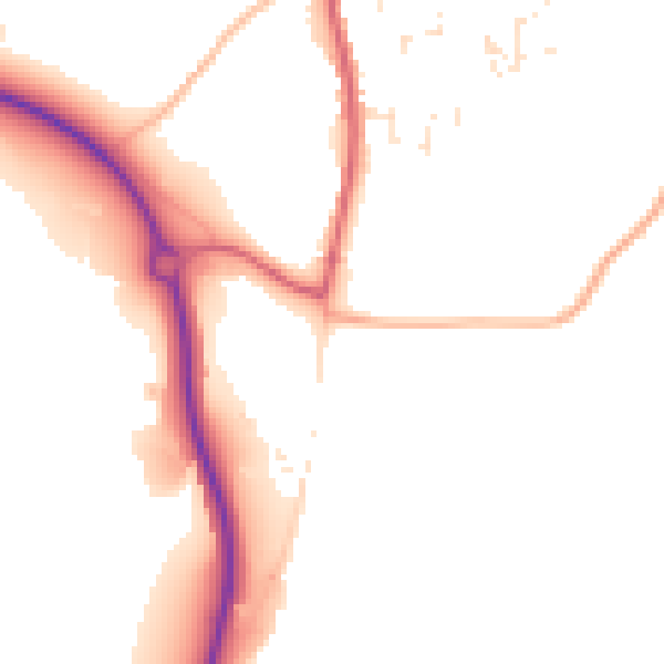 Daytime road noise heatmap for PL26 8WA