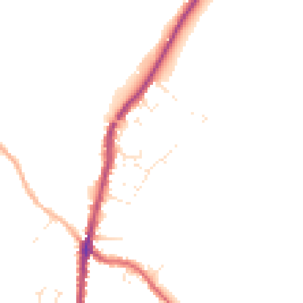 Daytime road noise heatmap for PL26 8WD