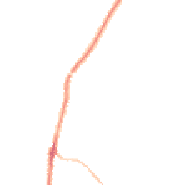 Night-time road noise heatmap for PL26 8WD
