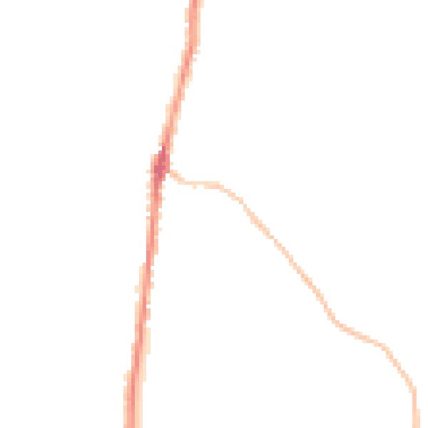 Night-time road noise heatmap for PL26 8WQ
