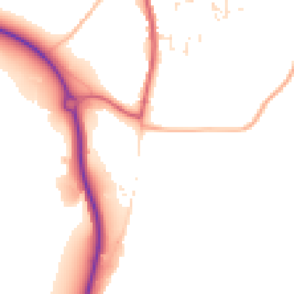 Daytime road noise heatmap for PL26 8WR