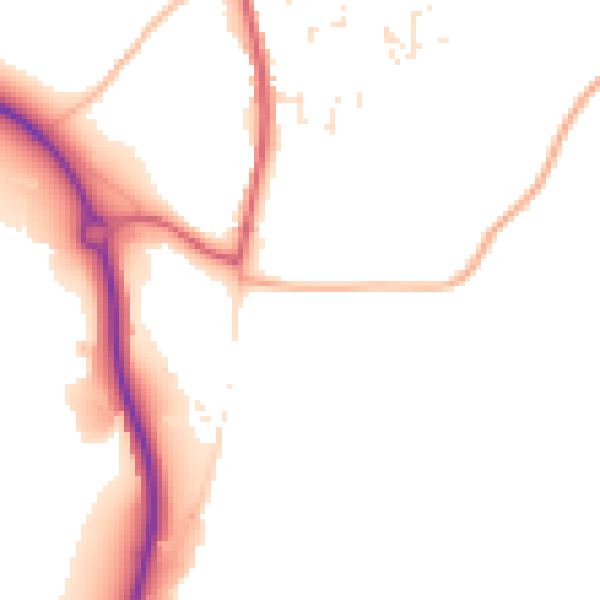 Daytime road noise heatmap for PL26 8WT