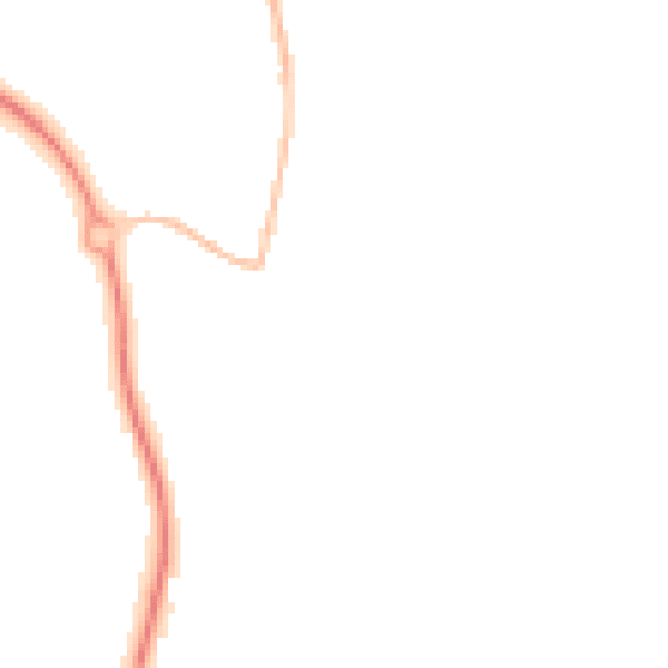 Night-time road noise heatmap for PL26 8WW