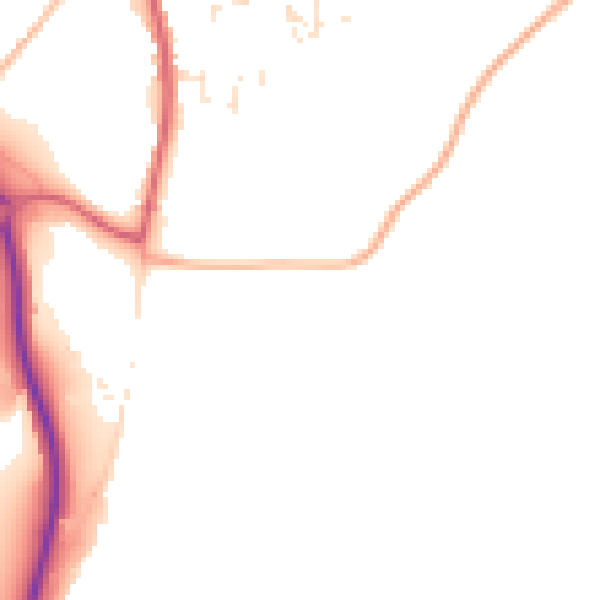 Daytime road noise heatmap for PL26 8WY