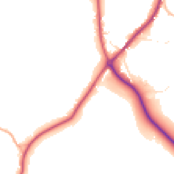Daytime road noise heatmap for PL26 8XJ