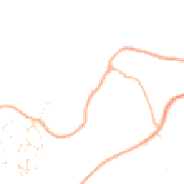 Daytime road noise heatmap for PL26 8YJ