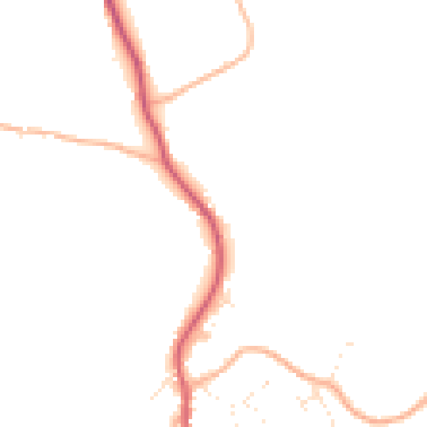 Daytime road noise heatmap for PL26 8YS