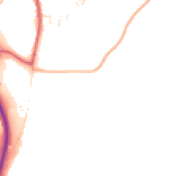 Daytime road noise heatmap for PL26 8ZA