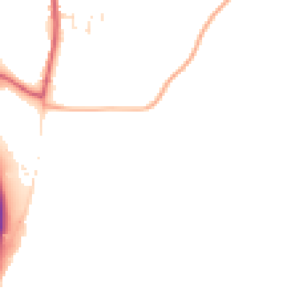 Daytime road noise heatmap for PL26 8ZB