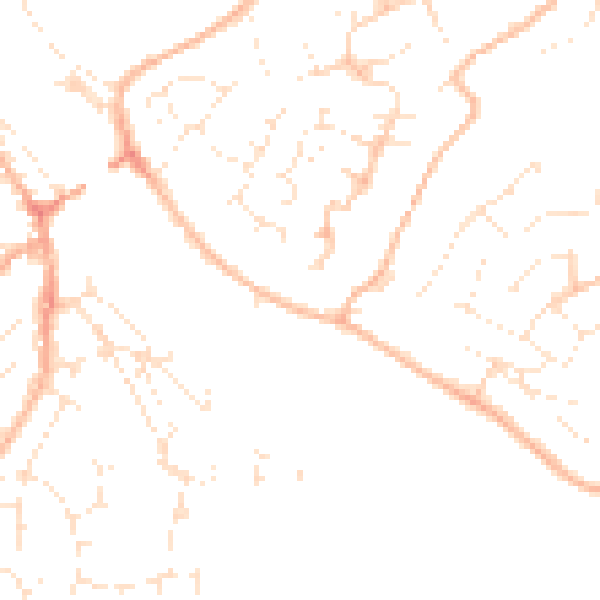 Daytime road noise heatmap for PL27 6AE