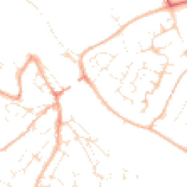 Daytime road noise heatmap for PL27 6BJ